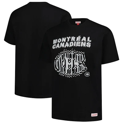 T-shirt surdimensionné noir à manches bouffantes des Canadiens de Montréal Mitchell & Ness pour hommes