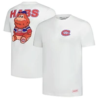 Men's Mitchell & Ness  White Montreal Canadiens Plush Doll T-Shirt