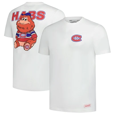 Men's Mitchell & Ness  White Montreal Canadiens Plush Doll T-Shirt