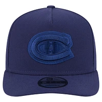Men's New Era  Navy Montreal Canadiens Colorpack Tonal A-Frame 9FIFTY Adjustable Hat