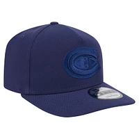 Men's New Era  Navy Montreal Canadiens Colorpack Tonal A-Frame 9FIFTY Adjustable Hat