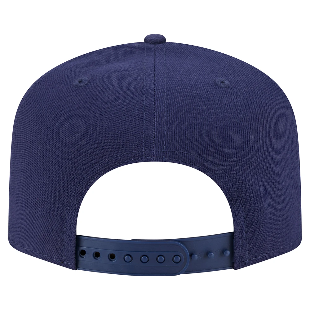 Men's New Era  Navy Montreal Canadiens Colorpack Tonal A-Frame 9FIFTY Adjustable Hat