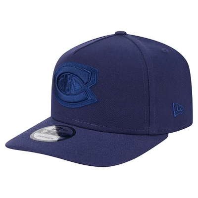 Men's New Era  Navy Montreal Canadiens Colorpack Tonal A-Frame 9FIFTY Adjustable Hat