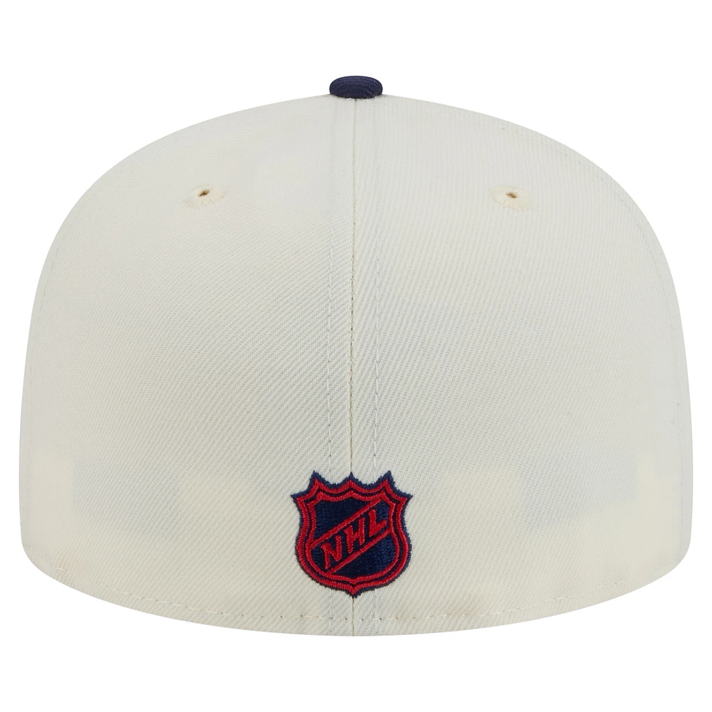 Men's New Era  White Montreal Canadiens Chrome Two-Toned 59FIFTY Fitted Hat
