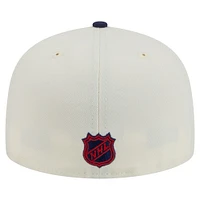 Men's New Era  White Montreal Canadiens Chrome Two-Toned 59FIFTY Fitted Hat