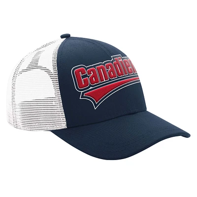 Casquette camionneur ajustée bleue pour homme des Canadiens de Montréal