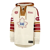 Men's '47 Montreal Canadiens Blue Line Heritage Lacer Pullover Hoodie