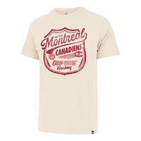 Men's '47  Cream Montreal Canadiens Poke Check Franklin T-Shirt