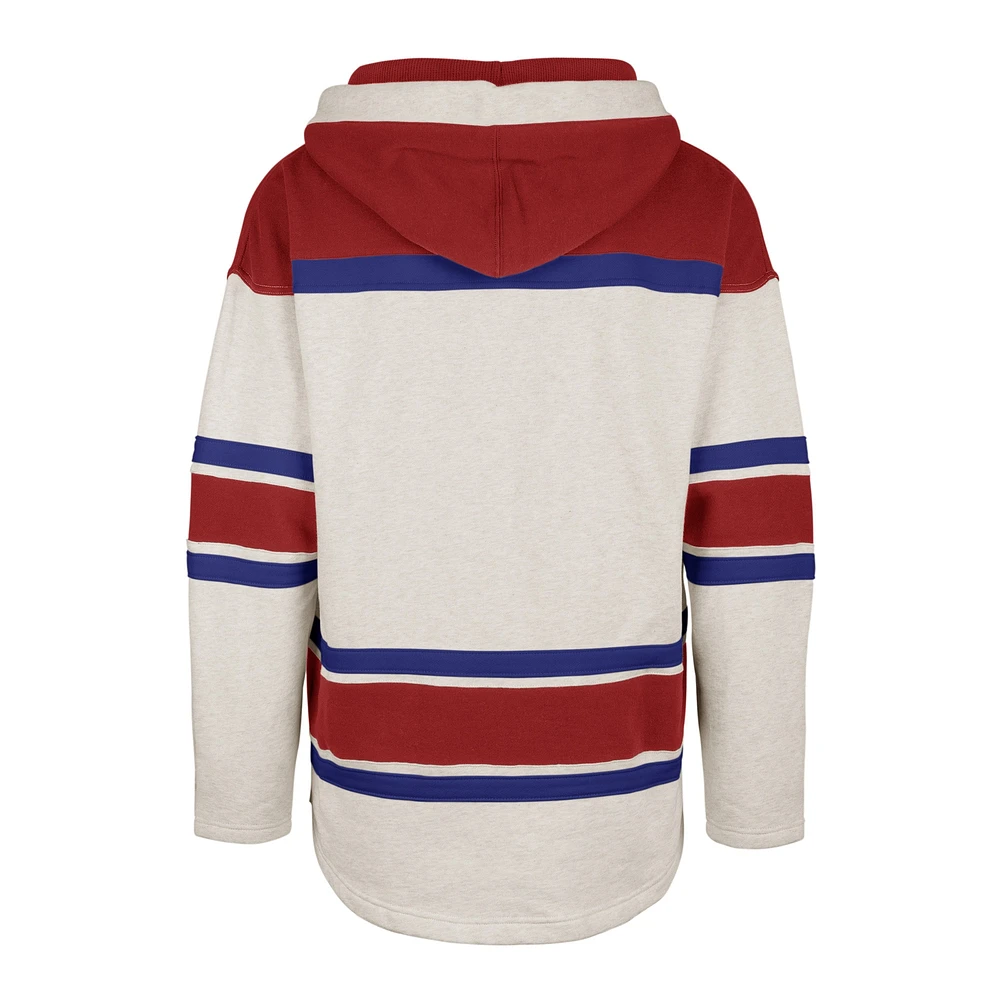 Chandail à capuchon lacets Rockaway des Canadiens de Montréal '47 Oatmeal pour homme