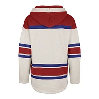 Chandail à capuchon lacets Rockaway des Canadiens de Montréal '47 Oatmeal pour homme