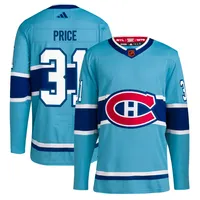 Chandail de joueur authentique Reverse Retro 2.0 des Canadiens Montréal adidas Carey Price pour homme, bleu clair