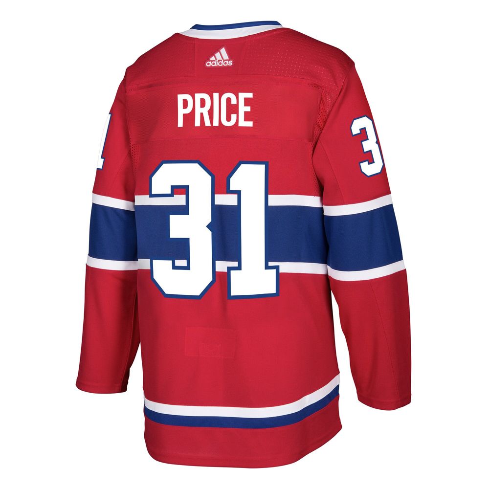 Adidas Men's adidas Carey Price Red Montreal Canadiens Authentic Player -  Jersey