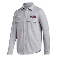 Men's adidas Gray Montreal Canadiens Unitefit Button-Up Shacket