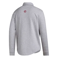 Veste boutonnée Unitefit des Canadiens de Montréal adidas pour hommes, gris