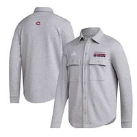 Veste boutonnée Unitefit des Canadiens de Montréal adidas pour hommes, gris