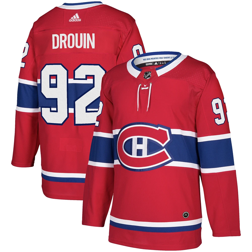 Lids Jonathan Drouin Montreal Canadiens adidas Authentic Jersey - Red Brazos