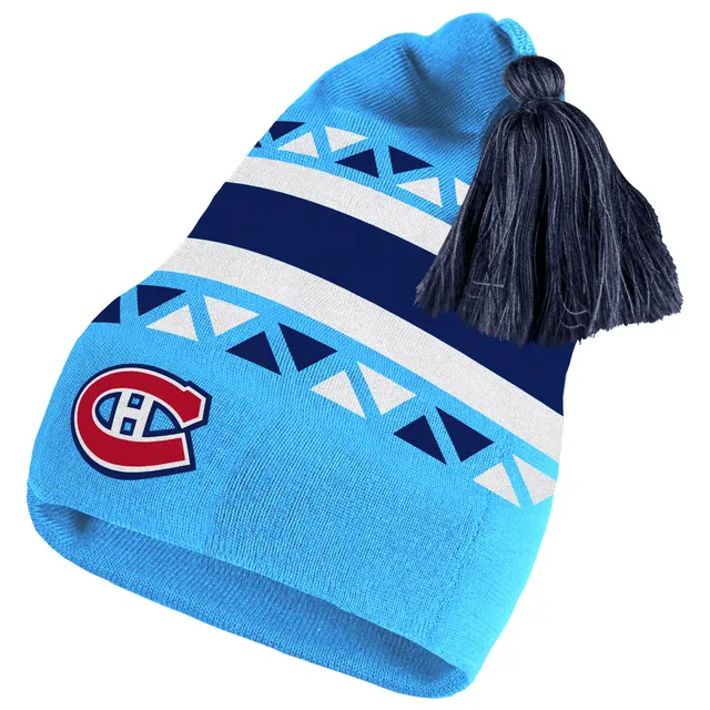 New York Rangers adidas Reverse Retro 2.0 Pom Cuffed Knit Hat - Blue
