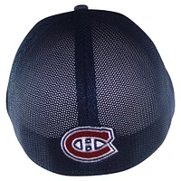 Casquette flexible pour hommes American Needle Heather Navy des Canadiens de Montréal