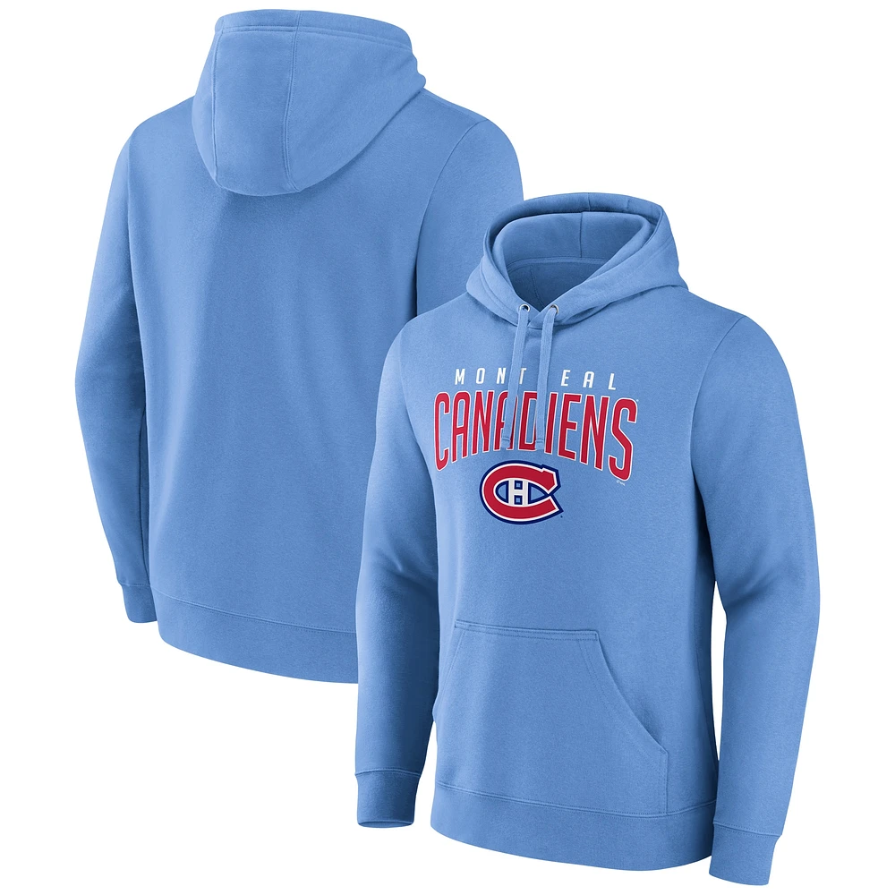 Sweat à capuche bleu pour homme avec logo des Canadiens de Montréal édition spéciale 2.0