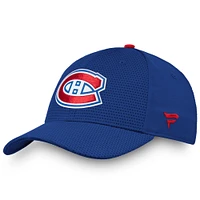 Casquette Authentic Pro Rinkside Flex des Canadiens de Montréal marque Fanatics - Bleu pour homme