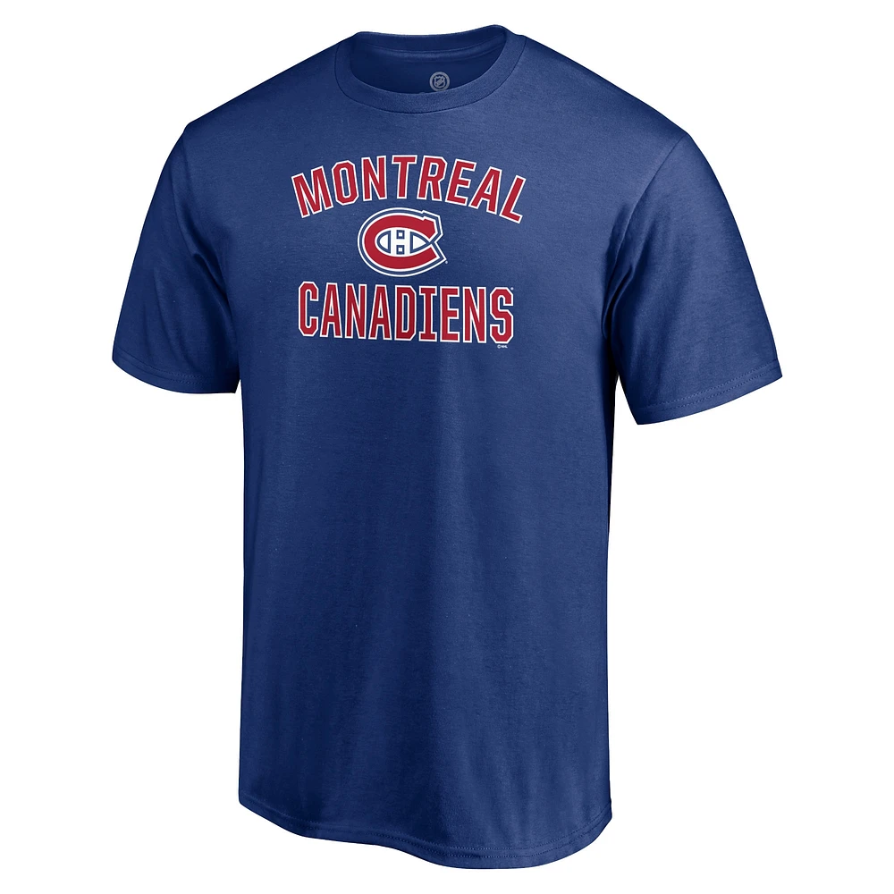 Arc de victoire l'équipe des Canadiens Montréal marque Fanatics bleu - T-shirt