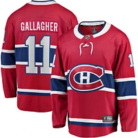 Fanatics pour homme de marque Brendan Gallagher joueur d'échappée à domicile des Canadiens Montréal rouge - Maillot