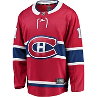 Fanatics pour homme de marque Brendan Gallagher joueur d'échappée à domicile des Canadiens Montréal rouge - Maillot