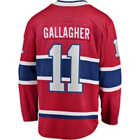 Fanatics pour homme de marque Brendan Gallagher joueur d'échappée à domicile des Canadiens Montréal rouge - Maillot