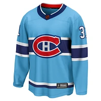 Fanatics Carey Price pour hommes, bleu clair, Canadiens de Montréal - Maillot joueur Breakaway édition spéciale 2.0