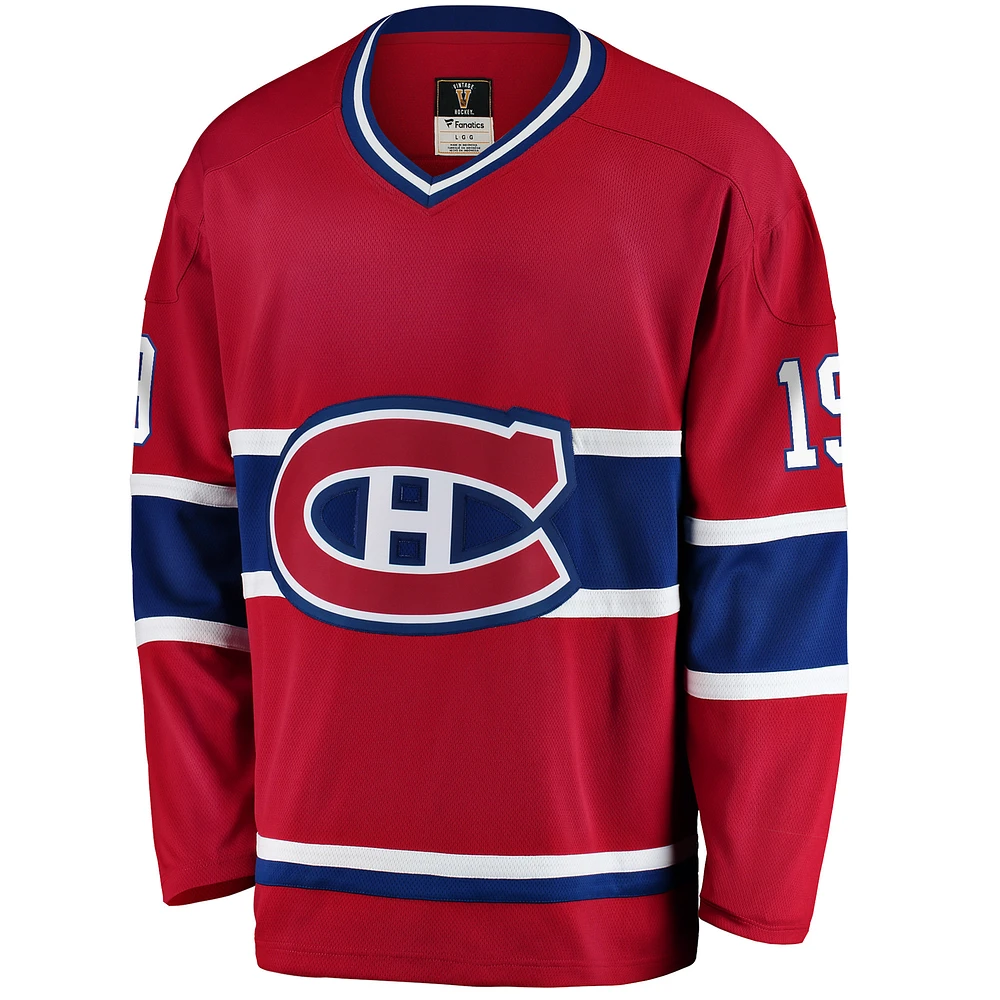 Fanatics pour hommes Larry Robinson Rouge Joueur retraité Premier Breakaway des Canadiens de Montréal - Maillot