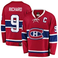 Fanatiques pour hommes de marque Maurice Richard rouge Premier échappée des Canadiens Montréal à la retraite - Chandail joueur