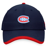 Men's Fanatics Navy/Red Montreal Canadiens 2022 NHL Draft - Authentic Pro Rink Pinacle Adjustable Hat