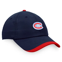 Men's Fanatics Navy/Red Montreal Canadiens 2022 NHL Draft - Authentic Pro Rink Pinacle Adjustable Hat