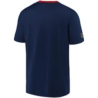 T-shirt Authentic Pro Locker Room Performance des Canadiens de Montréal pour homme, bleu marine, avec logo Fanatics Branded