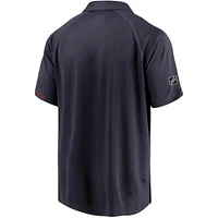 Polo authentique Pro Rinkside Fanatics pour hommes, bleu marine, Canadiens de Montréal