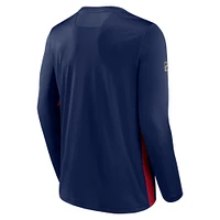 Men's Fanatics Navy Montreal Canadiens Authentic Pro Tech - Long Sleeve T-Shirt