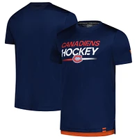Men's Fanatics  Navy Montreal Canadiens Authentic Pro Tech T-Shirt