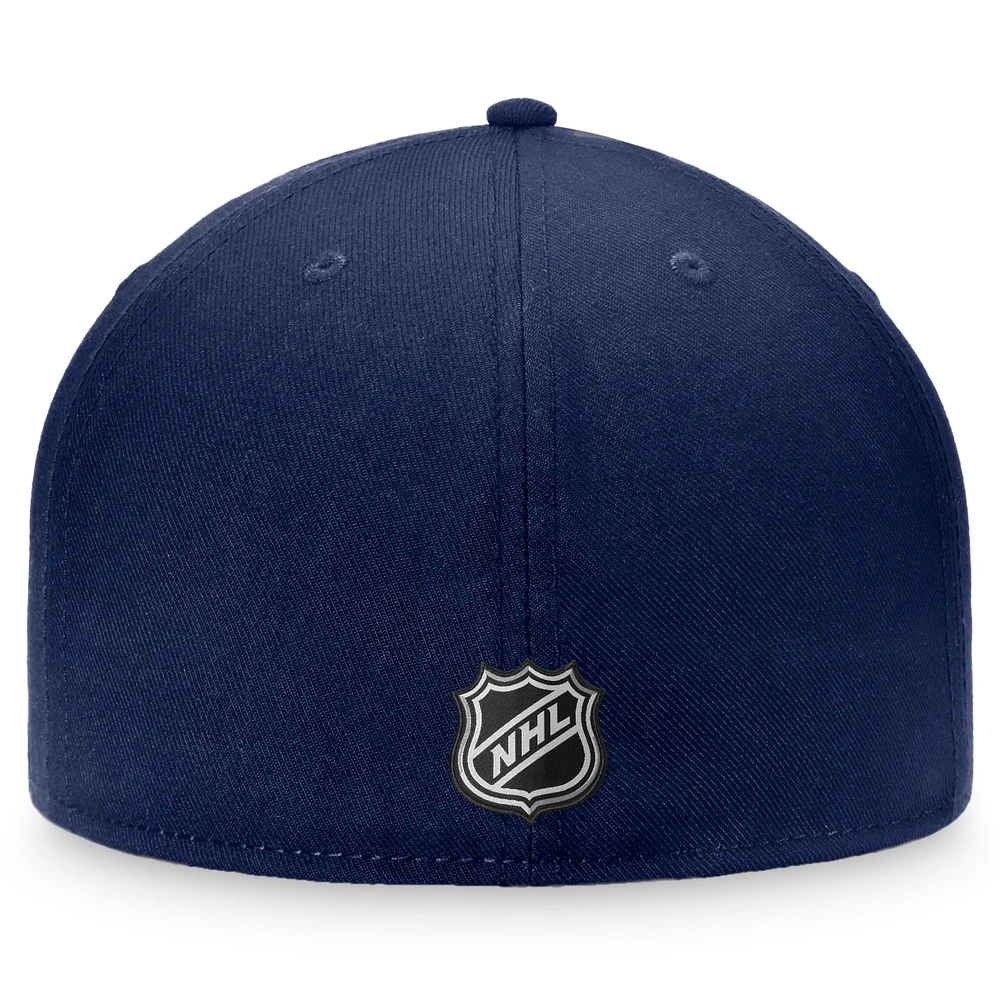 Casquette ajustée avec logo principal Fanatics Navy des Canadiens de Montréal pour hommes