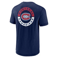 Men's Fanatics Navy Montreal Canadiens Fundamental High Stick T-Shirt