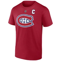 T-shirt authentique avec nom et numéro Stack des Canadiens de Montréal Nick Suzuki pour hommes Fanatics