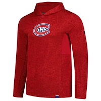 Men's Fanatics Red Montreal Canadiens Authentic Pro Lightweight Pullover Hoodie
