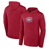 Men's Fanatics Red Montreal Canadiens Authentic Pro Pullover Hoodie