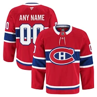 Maillot personnalisé authentique à domicile des Canadiens de Montréal pour hommes Fanatics Red