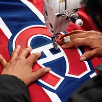 Maillot personnalisé authentique à domicile des Canadiens de Montréal pour hommes Fanatics Red
