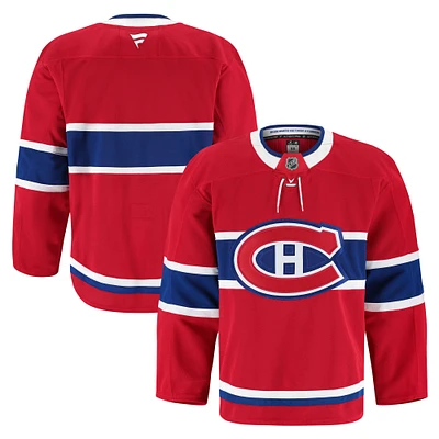 Maillot authentique à domicile des Canadiens de Montréal pour hommes Fanatics Red