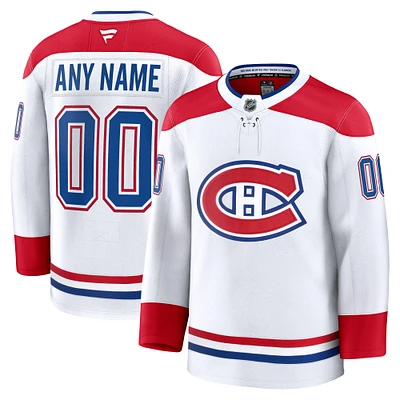 Maillot personnalisé haut de gamme pour homme Fanatics Blanc Canadiens Montréal à l'extérieur