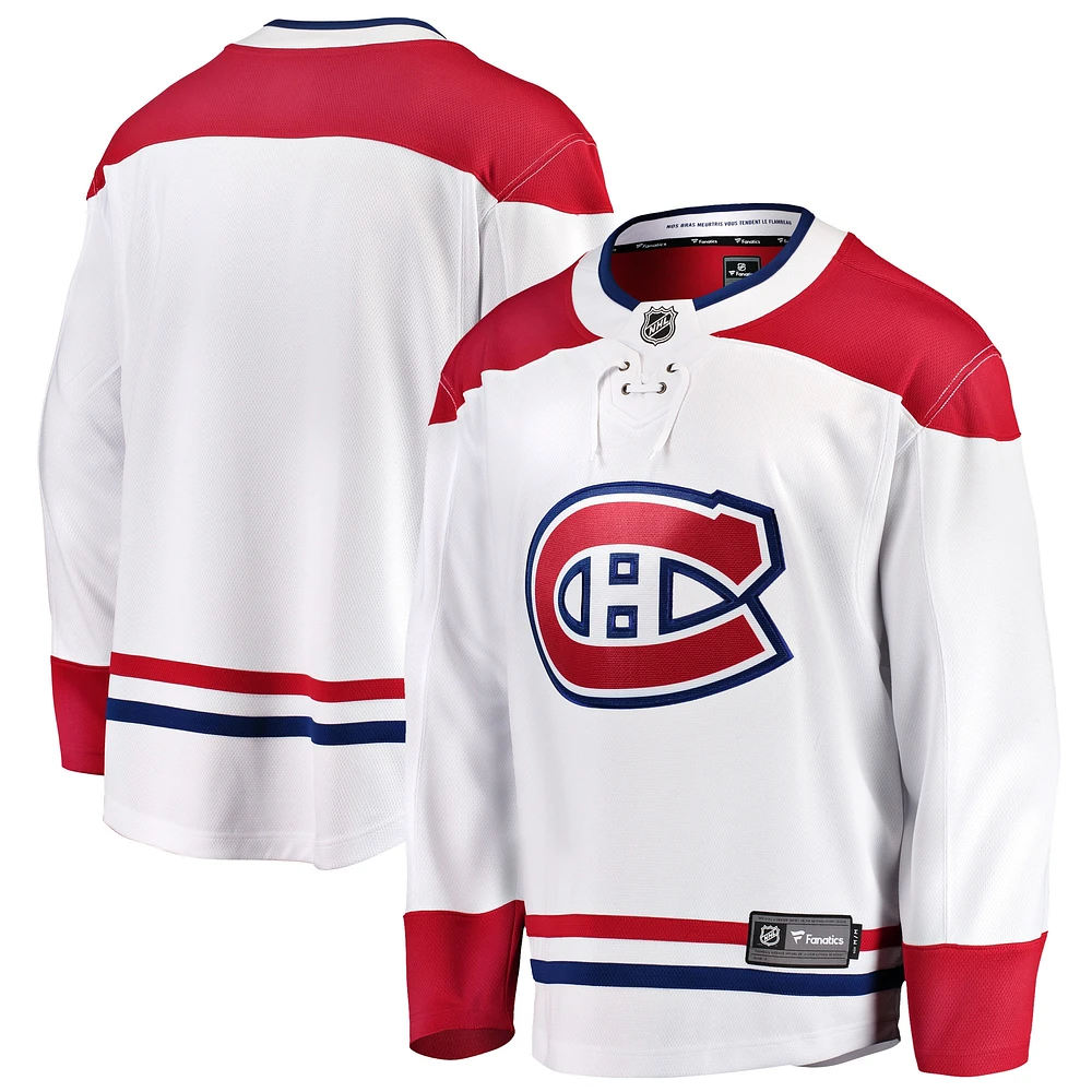 Chandail Breakaway extérieur des Canadiens de Montréal Fanatics blanc pour hommes