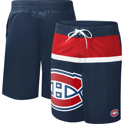 Men's G-III Sports by Carl Banks Navy Montreal Canadiens Sea Wind - Swim Trunks