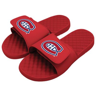 Men's ISlide Red Montreal Canadiens Primary Logo - Slide Sandals