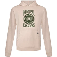 Sweat à capuche imprimé Delta Relay Stamp des Canadiens de Montréal pour hommes Levelwear Oatmeal